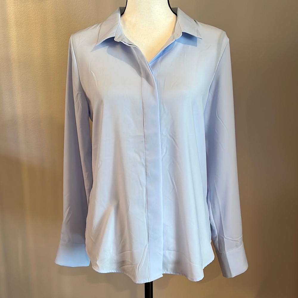 NWT Light blue button down shirt